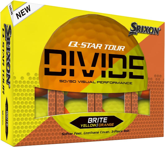 BOLAS DE GOLF SRIXON Q STAR TOUR DIVIDE AMARILLO/NARANJA