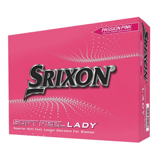 BOLAS DE GOLF SRIXON SOFT FEEL LADY PINK PACK 12 BOLAS